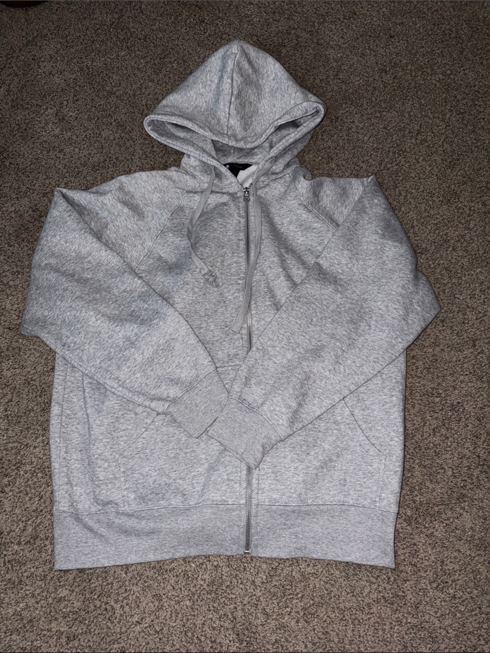Rae Mode- Light Gray Full-Zip Hoodie
